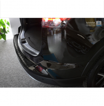Protector Paragolpes Trasero Negro Acero Inox Toyota Rav4 2016- &#039;Ribs&#039;